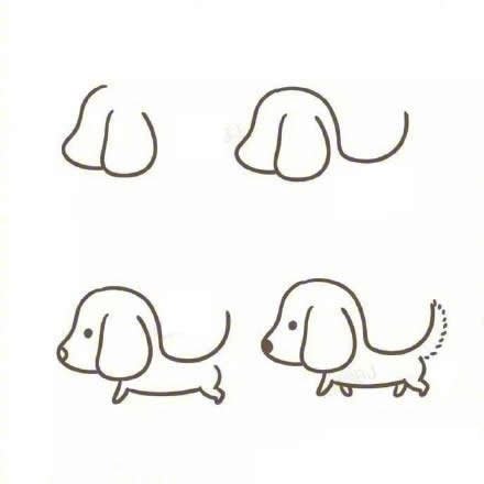 小狗狗简笔画