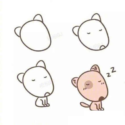 小狗狗简笔画