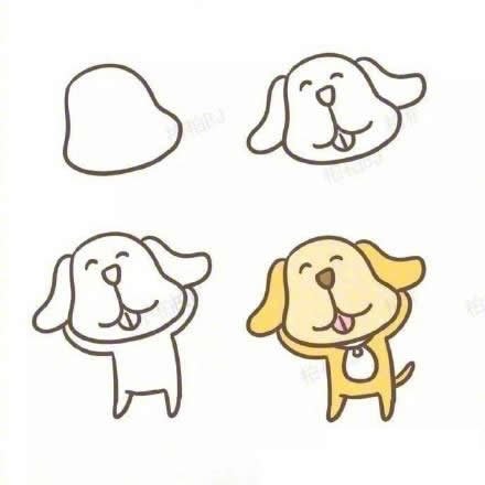小狗狗简笔画