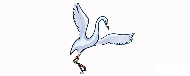 白鹭怎么画?