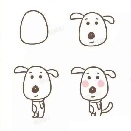 小狗狗简笔画