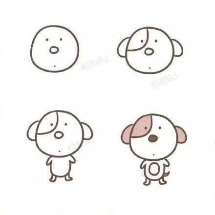 小狗狗简笔画