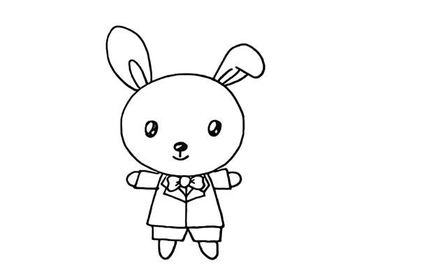 爱吃胡萝卜的小兔子简笔画