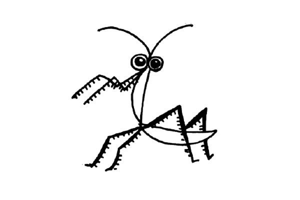 螳螂简笔画