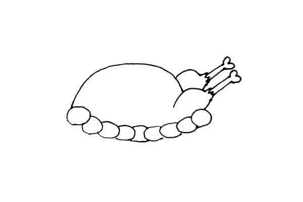 美味的火鸡简笔画