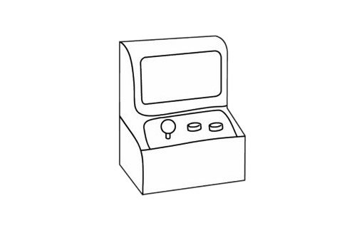 游戏机简笔画