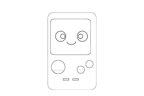 游戏机简笔画图片大全作品三
