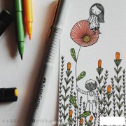 一组脑洞大开的手绘小画，卡爱的想象力