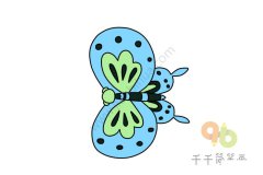 优雅的蝴蝶简笔画图片