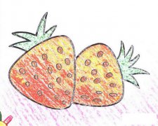 草莓简笔画怎么画