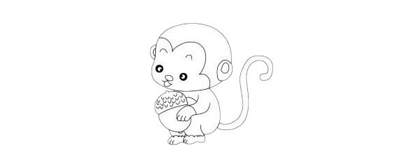 猴子简笔画图片