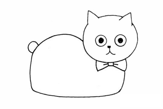 加菲猫简笔画图片