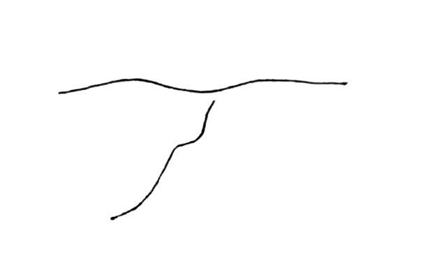 飞翔的丹顶鹤简笔画