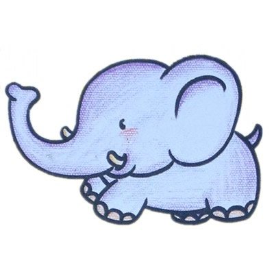 儿童学画大象简笔画的画法步骤教程