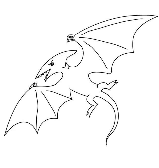 蝙蝠简笔画
