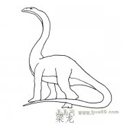 儿童简笔画恐龙：梁龙