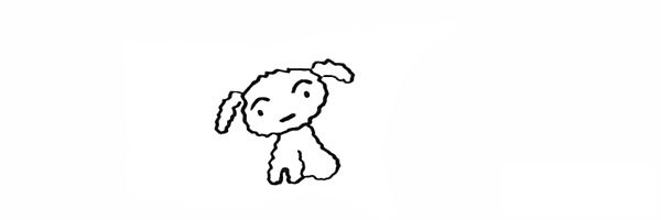 蜡笔小新之小白简笔画