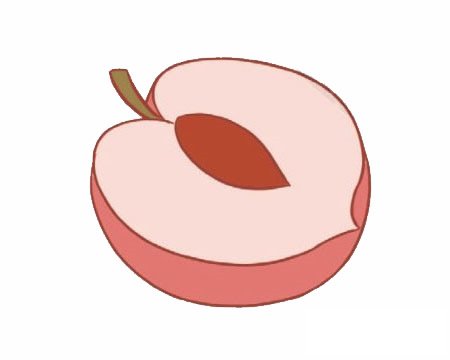 水蜜桃简笔画图片大全作品四