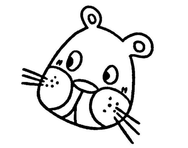 狮子头部简笔画图片