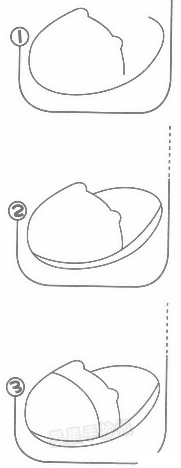 拖鞋简笔画