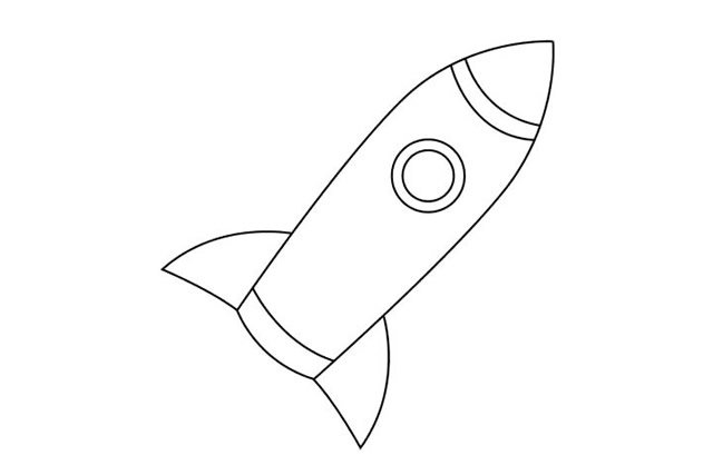 火箭简笔画