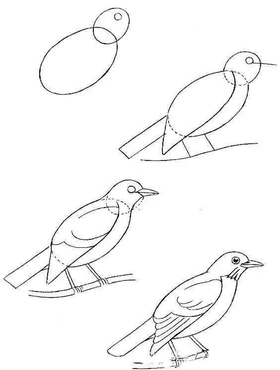 燕子简笔画