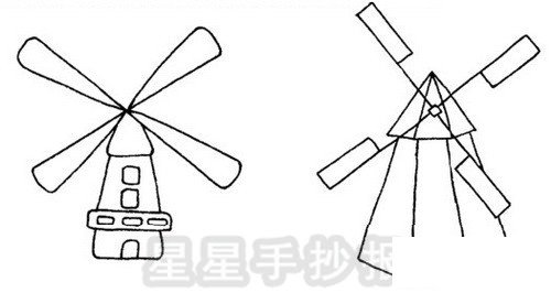 风车简笔画图片画法