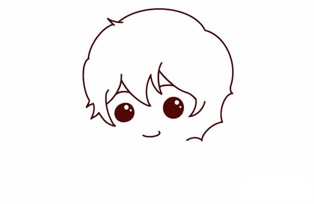小男孩简笔画