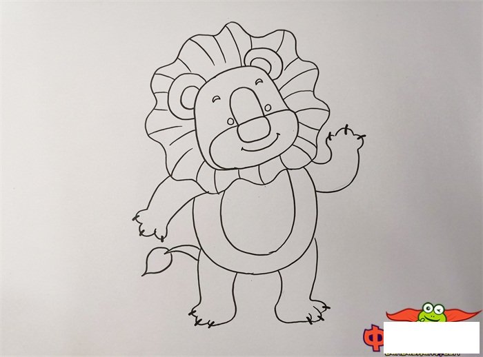 一步一步教我画狮子
