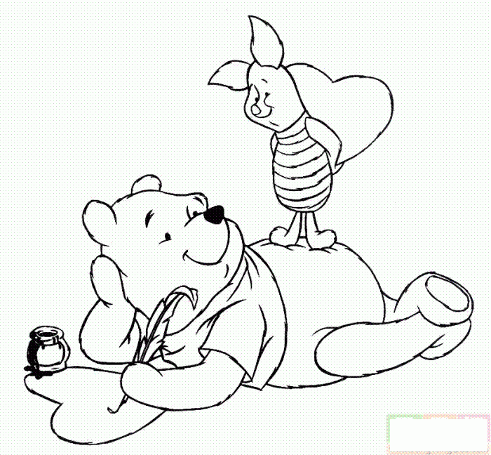 蜜蜂站在熊屁股上简笔画