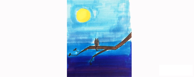 用马克笔画星空步骤