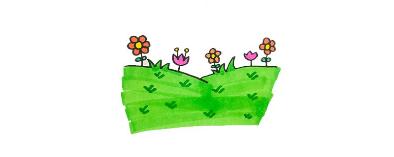 草地怎么画好看