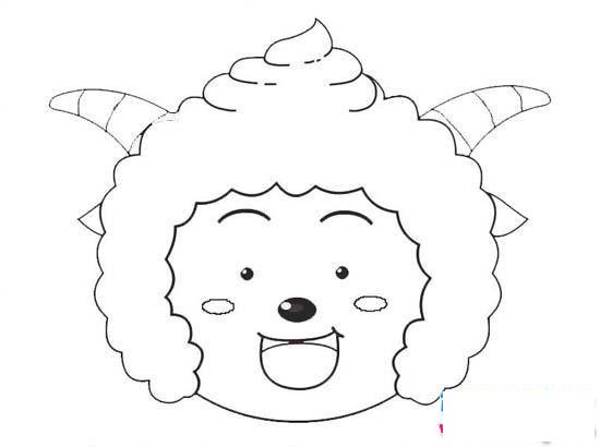 懒羊羊头像简笔画大全