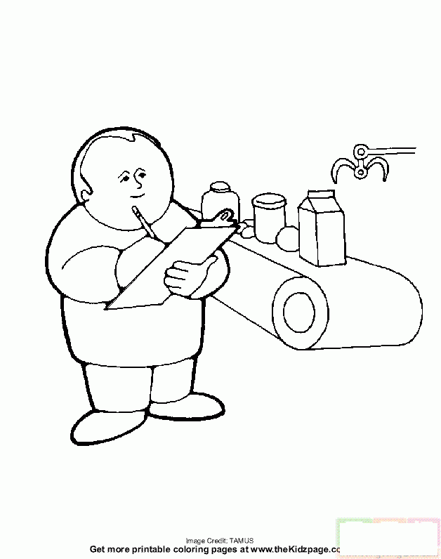 矮胖子在记菜单简笔画