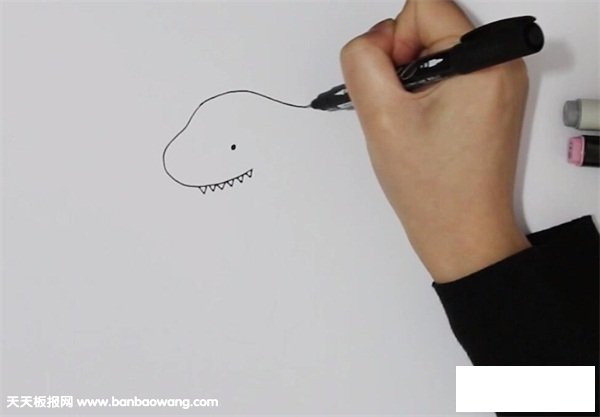 公牛鲨简笔画