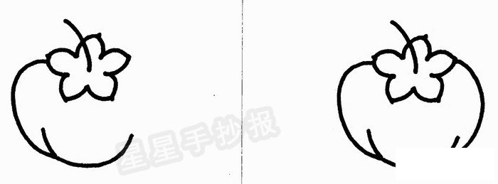 柿子简笔画