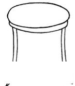 卡通椅子简笔画