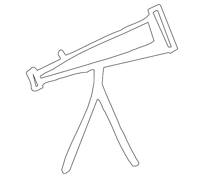 天文望远镜物品简笔画步骤图片大全