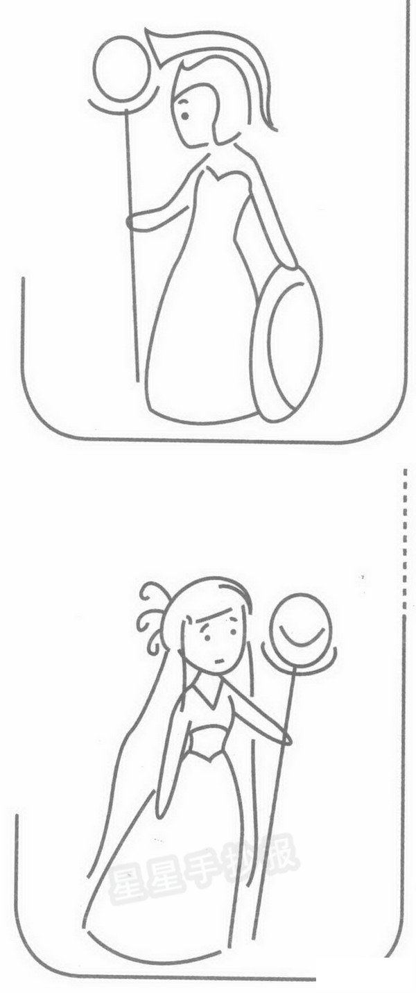 雅典娜简笔画