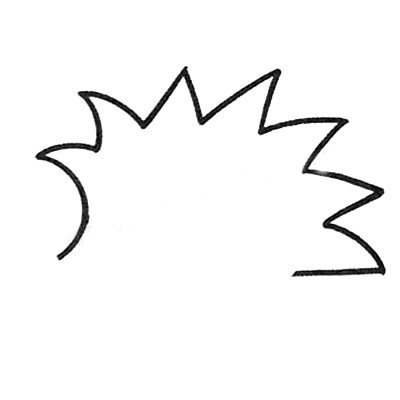 刺猬简笔画