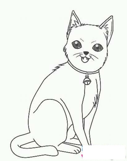 儿童动物简笔画：猫