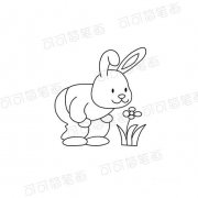小白兔的拟人画法