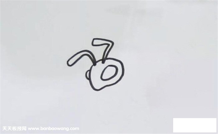 大针蜂简笔画