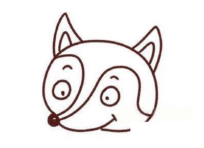 简笔画狐狸的画法