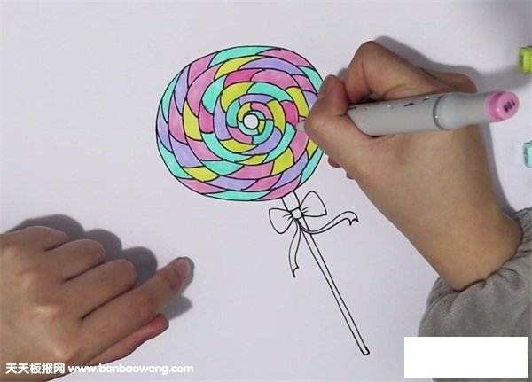 棒棒糖简笔画