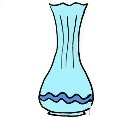 怎样画漂亮花瓶简笔画带步骤图彩色