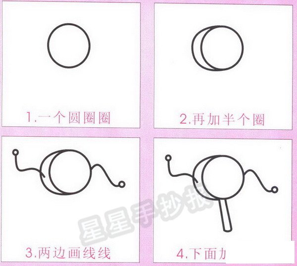拨浪鼓简笔画