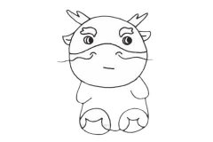 麒麟简笔画步骤教程及图片大全