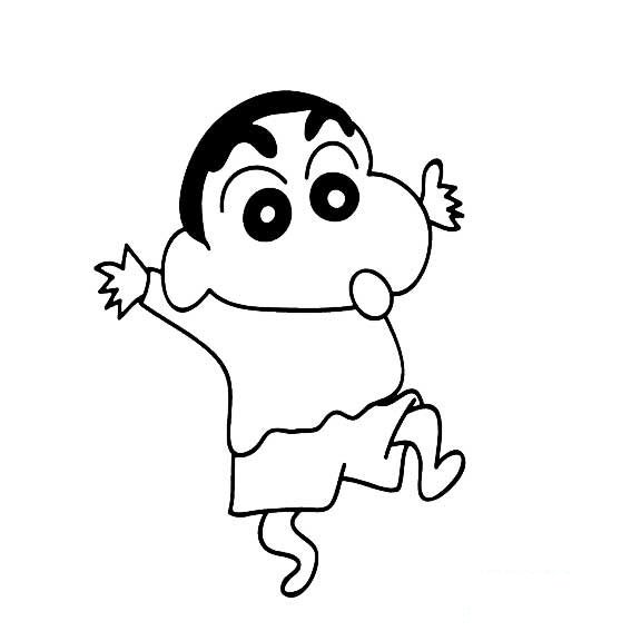 蜡笔小新的画法