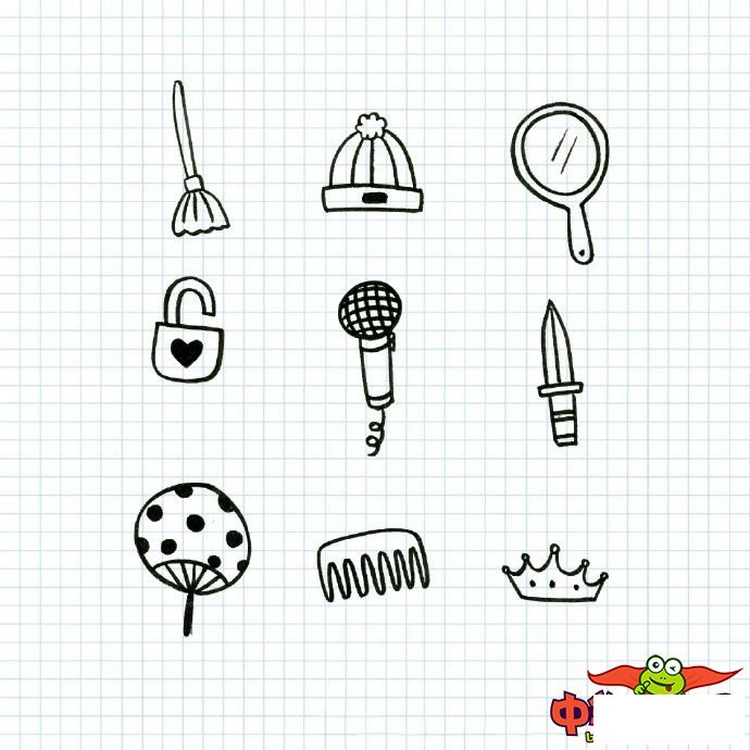 幼儿常见生活用品简笔画，超简单的生活小素材简笔画